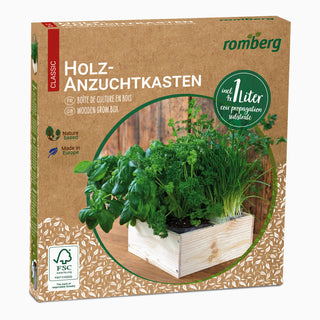 Houten Kweekbox L incl. Kokosgrond (4L)