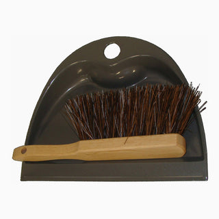 Stofblik Blix met Stoffer Gelakt